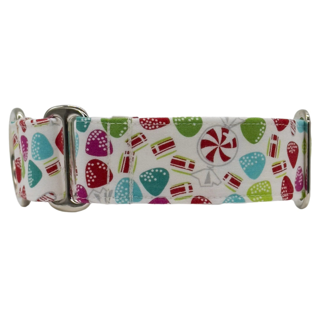 Martingale Collar - Candy Cane Christmas