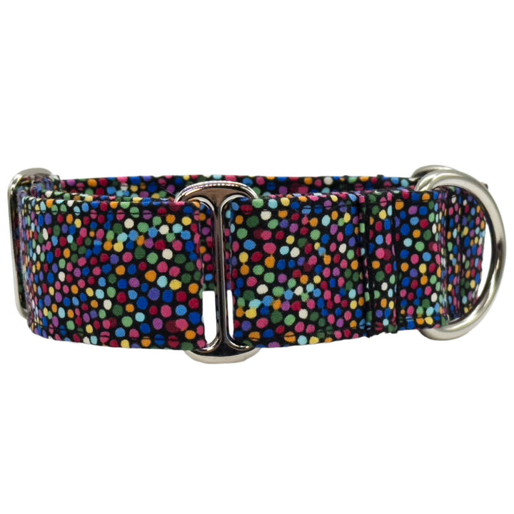 Martingale Collar - Rainbow Speckle Nightfall