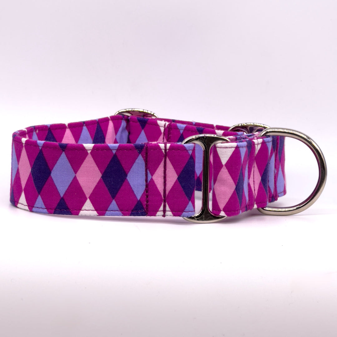 Martingale Collar - Regal Argyle Purple