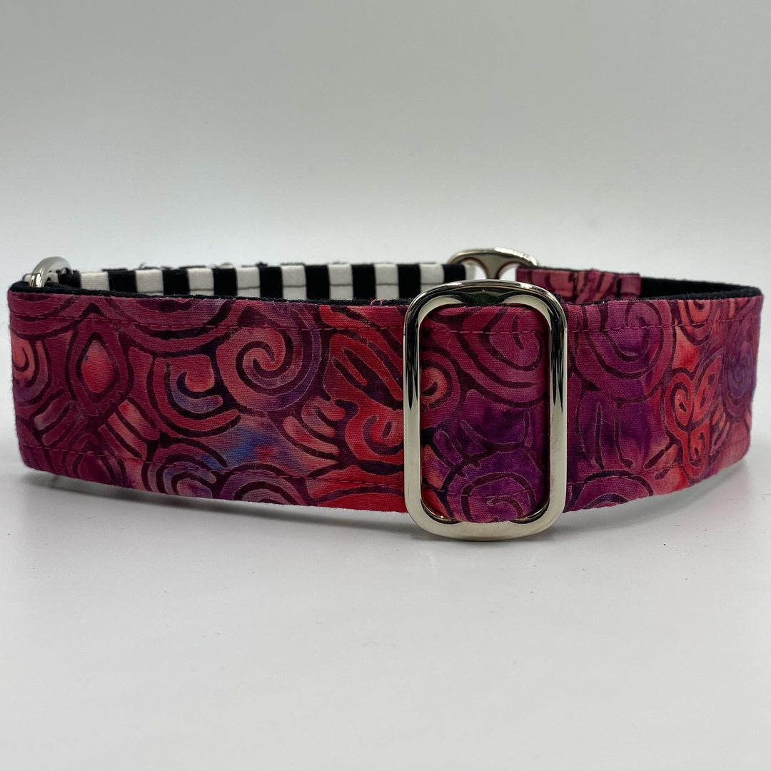 Martingale Collar - Amethyst Whirls Batik