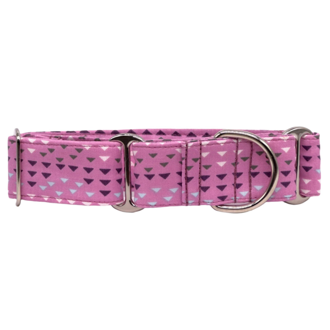 Martingale Collar - Pink Geometric Charm