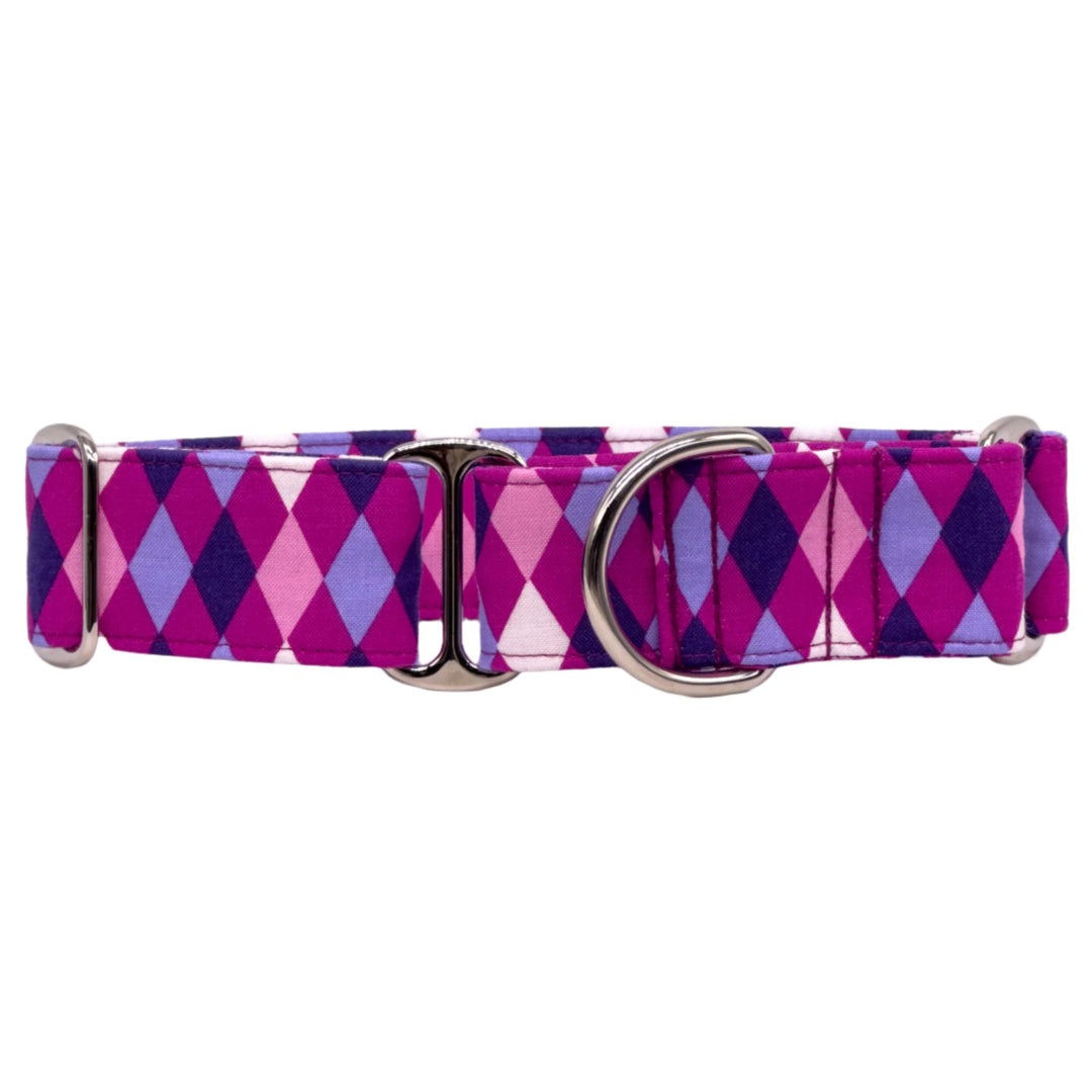 Martingale Collar - Regal Argyle Purple