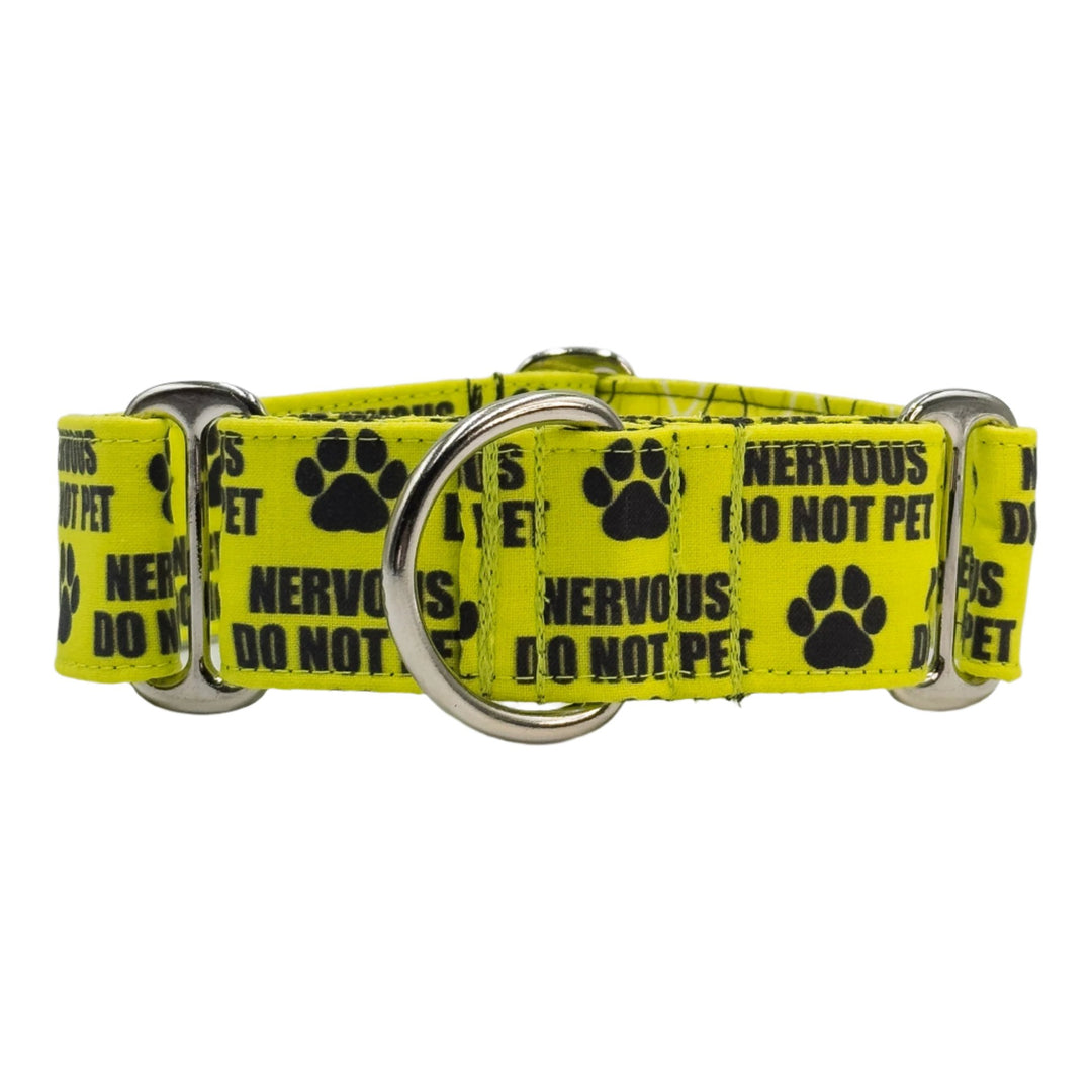 Martingale Collar - Nervous Do Not Pet