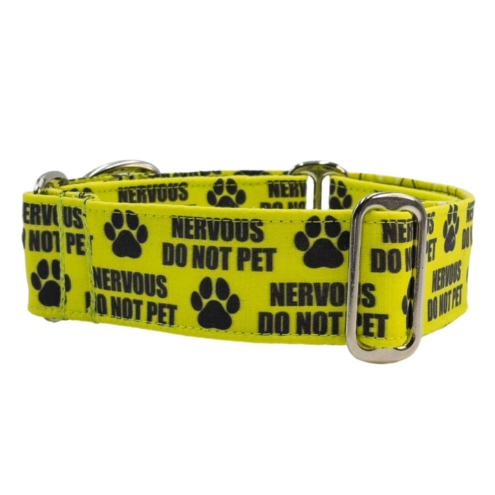 Martingale Collar - Nervous Do Not Pet