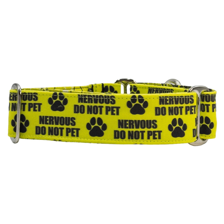 Martingale Collar - Nervous Do Not Pet