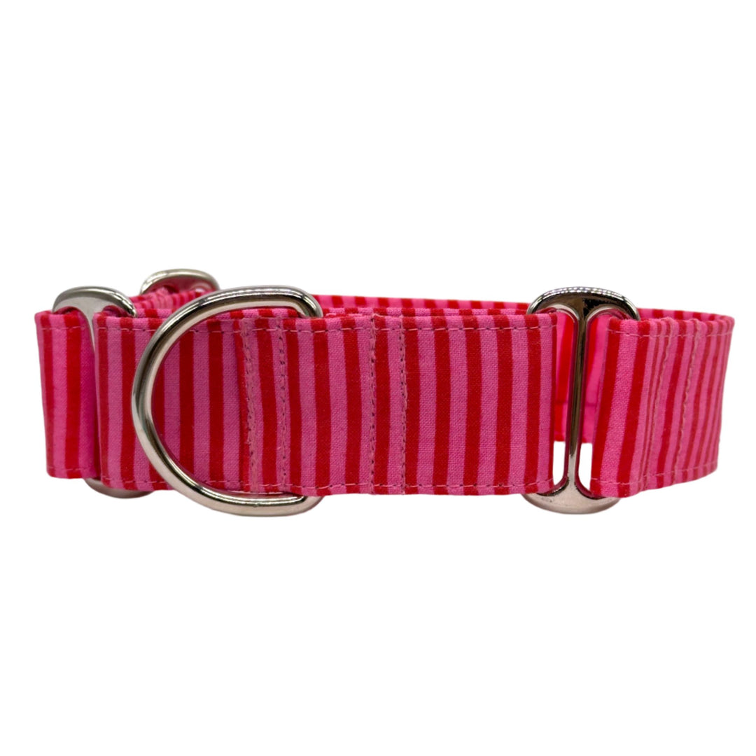 Martingale Collar - Cherry Stripes