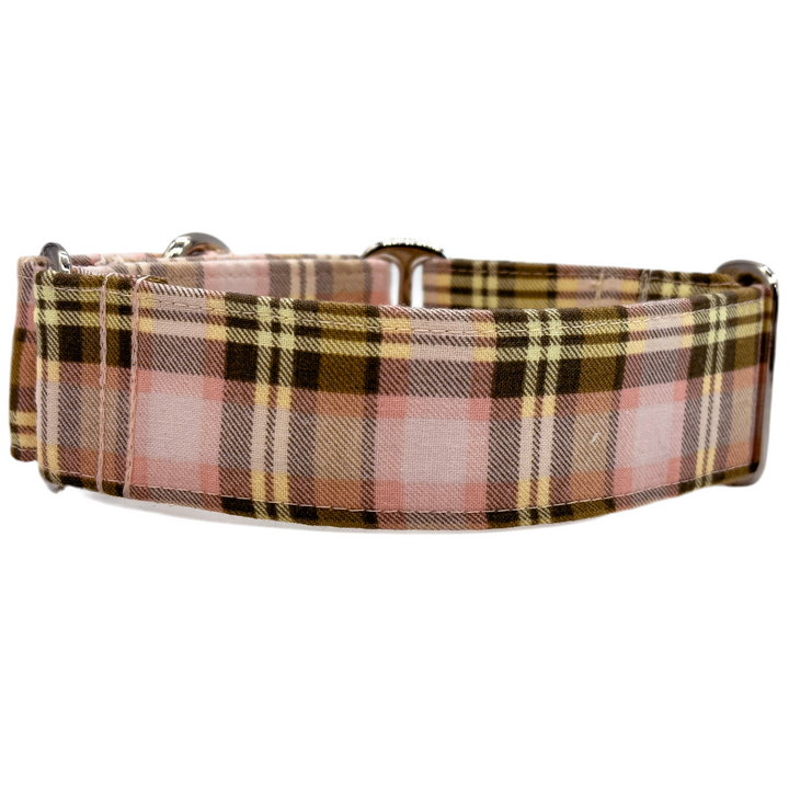 Martingale Collar - Peachy Paws Plaid