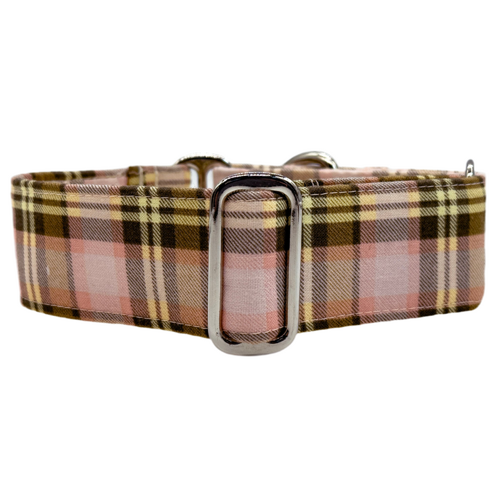 Martingale Collar - Peachy Paws Plaid