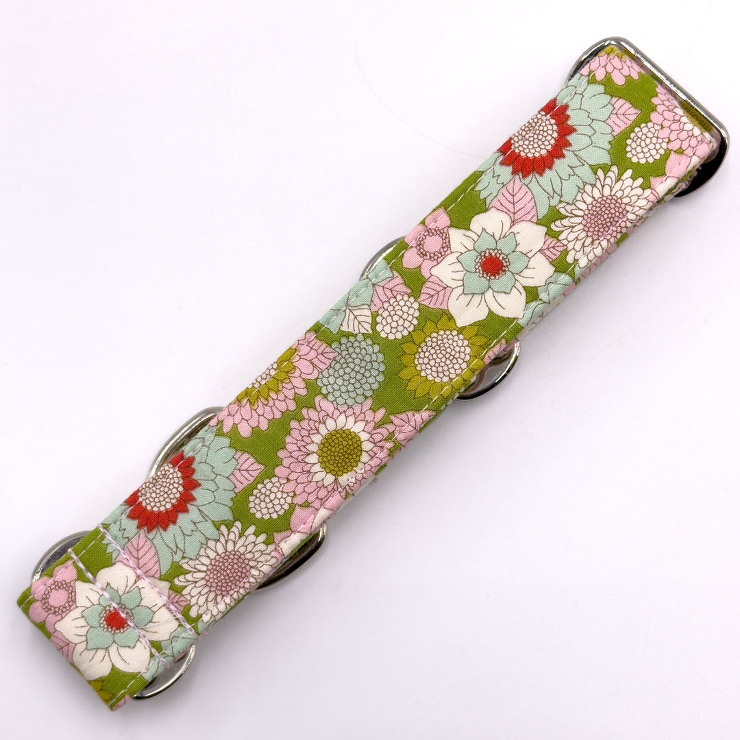 Martingale Collar - Floral Mosaic Meadow Garden