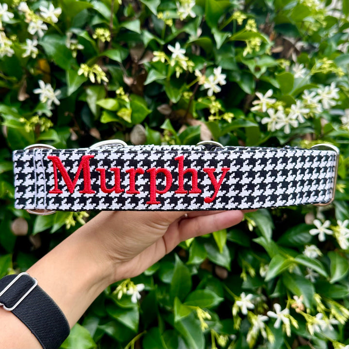 Martingale Collar - Houndstooth