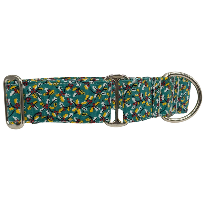 Martingale Collar - Emerald Holly Festivity